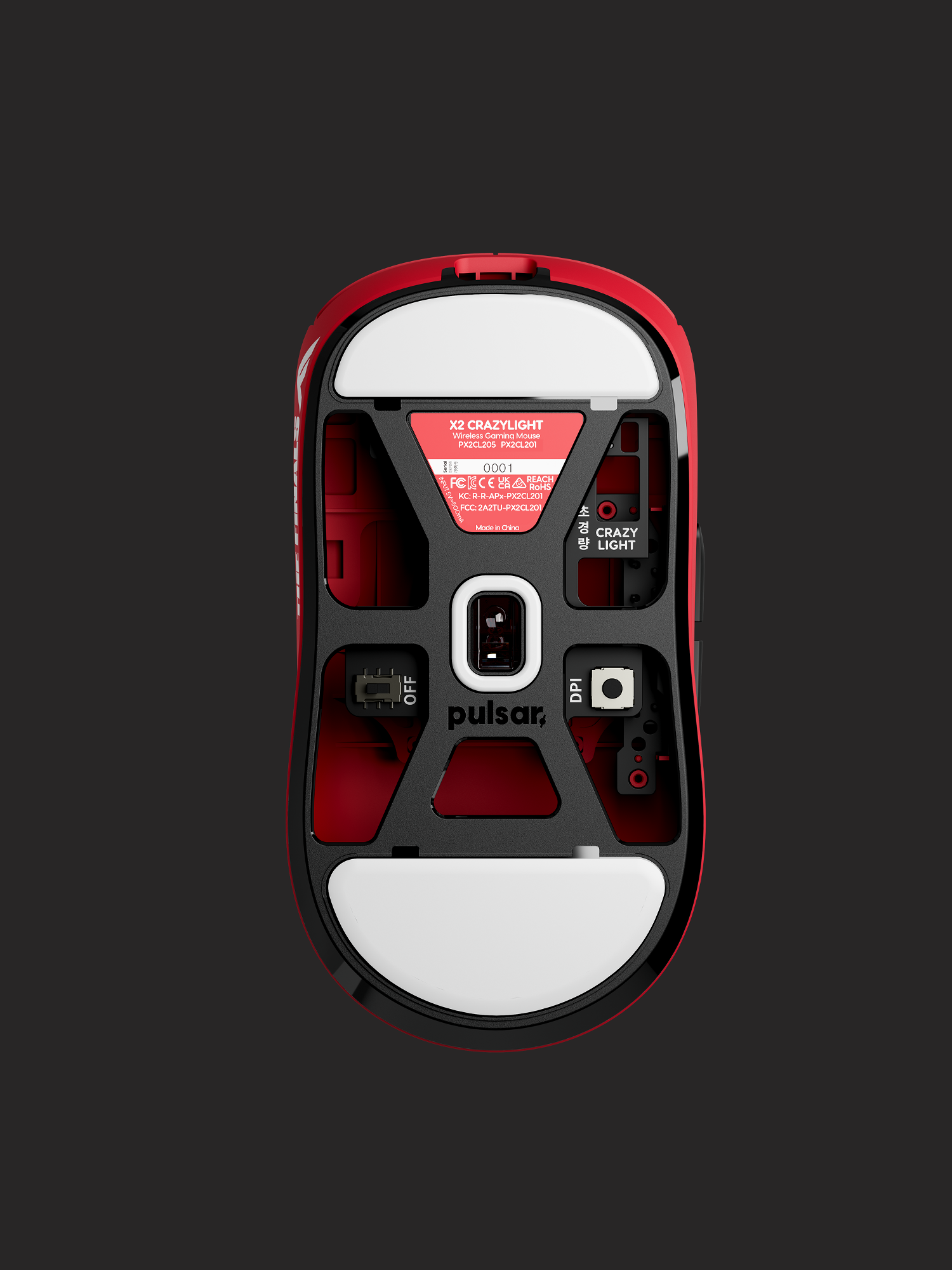 Pulsar X2 CRAZYLIGHT Wireless Medium Gaming Mouse - THE FINALS