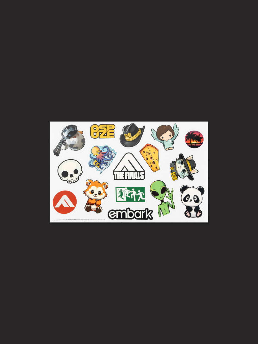Finalls Sticker THE FINALS sticker sheet – Embark Studios Shop