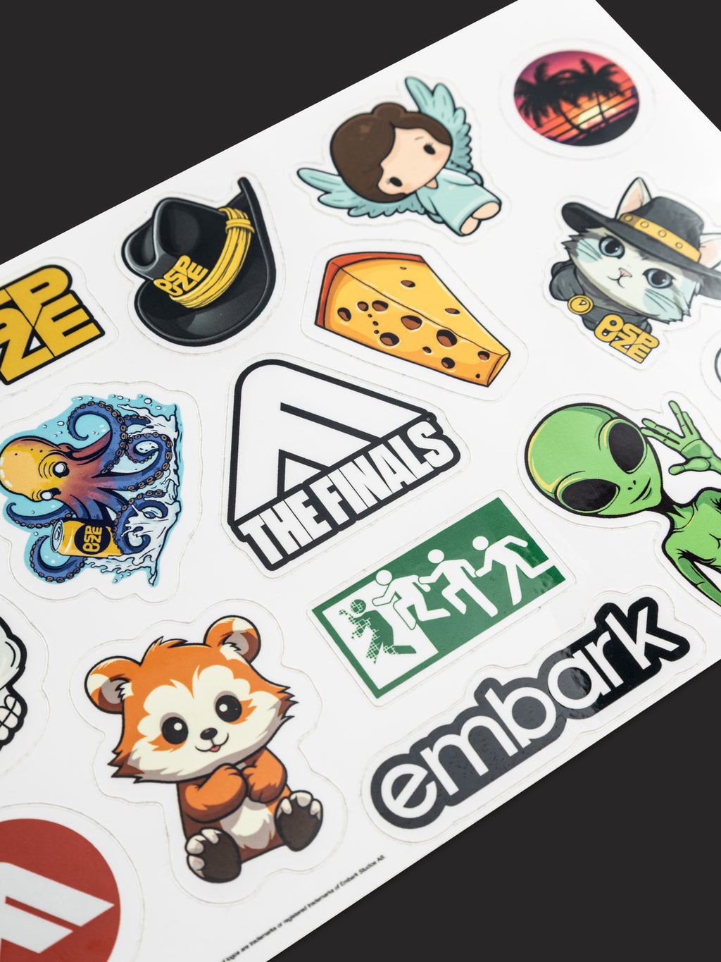 Finalls Sticker THE FINALS sticker sheet – Embark Studios Shop
