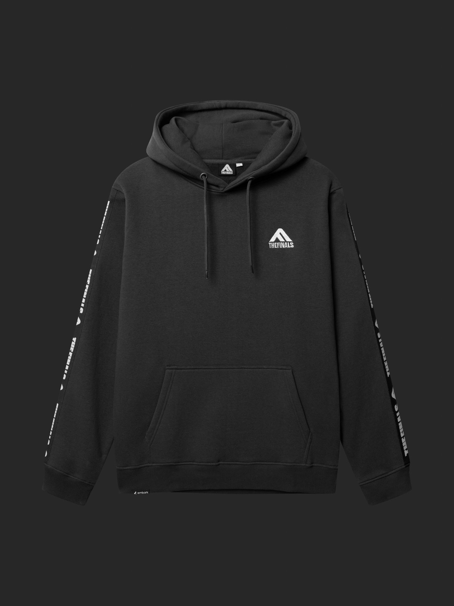 The Finals Hoodie Charcoal Sleeve tape