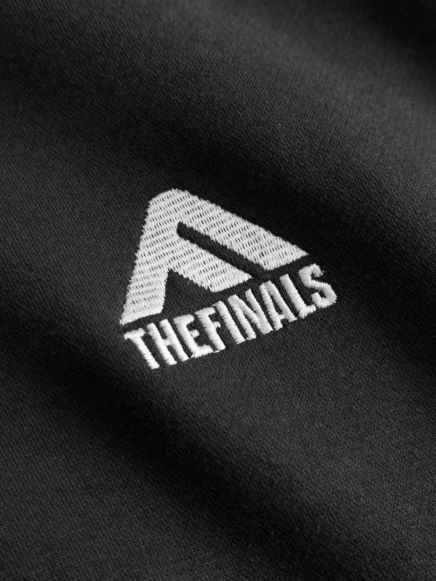 The Finals Hoodie Charcoal Sleeve tape